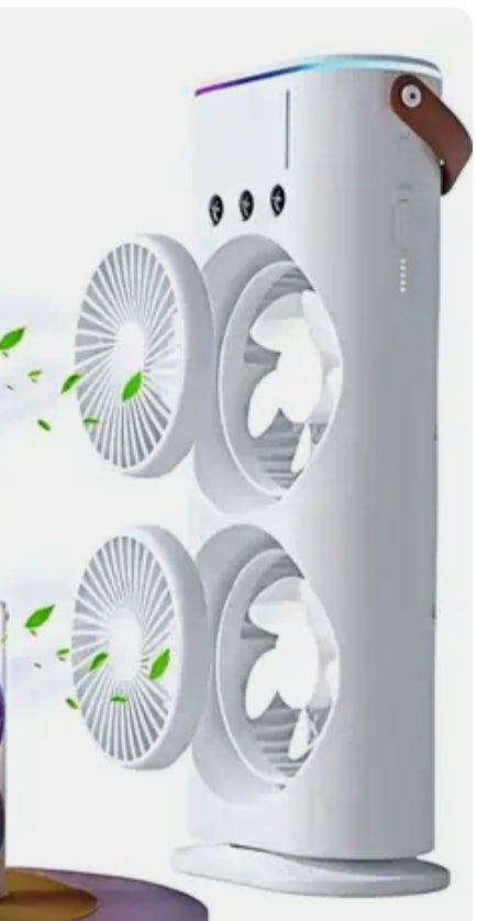 Double ended spray cooling fan