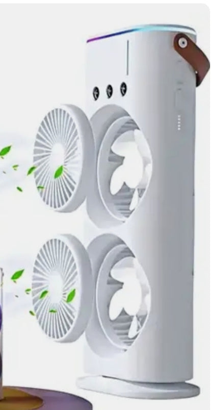 Double ended spray cooling fan