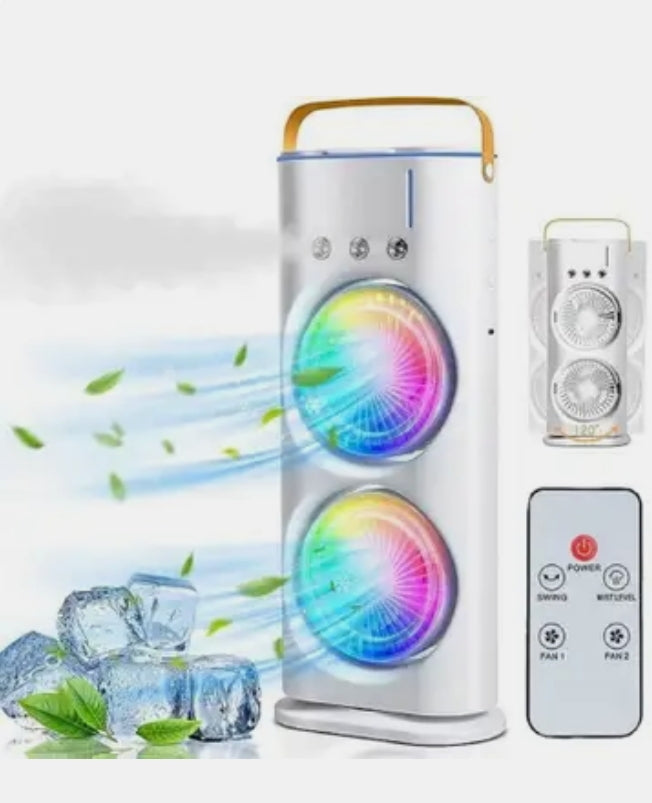 Double ended spray cooling fan